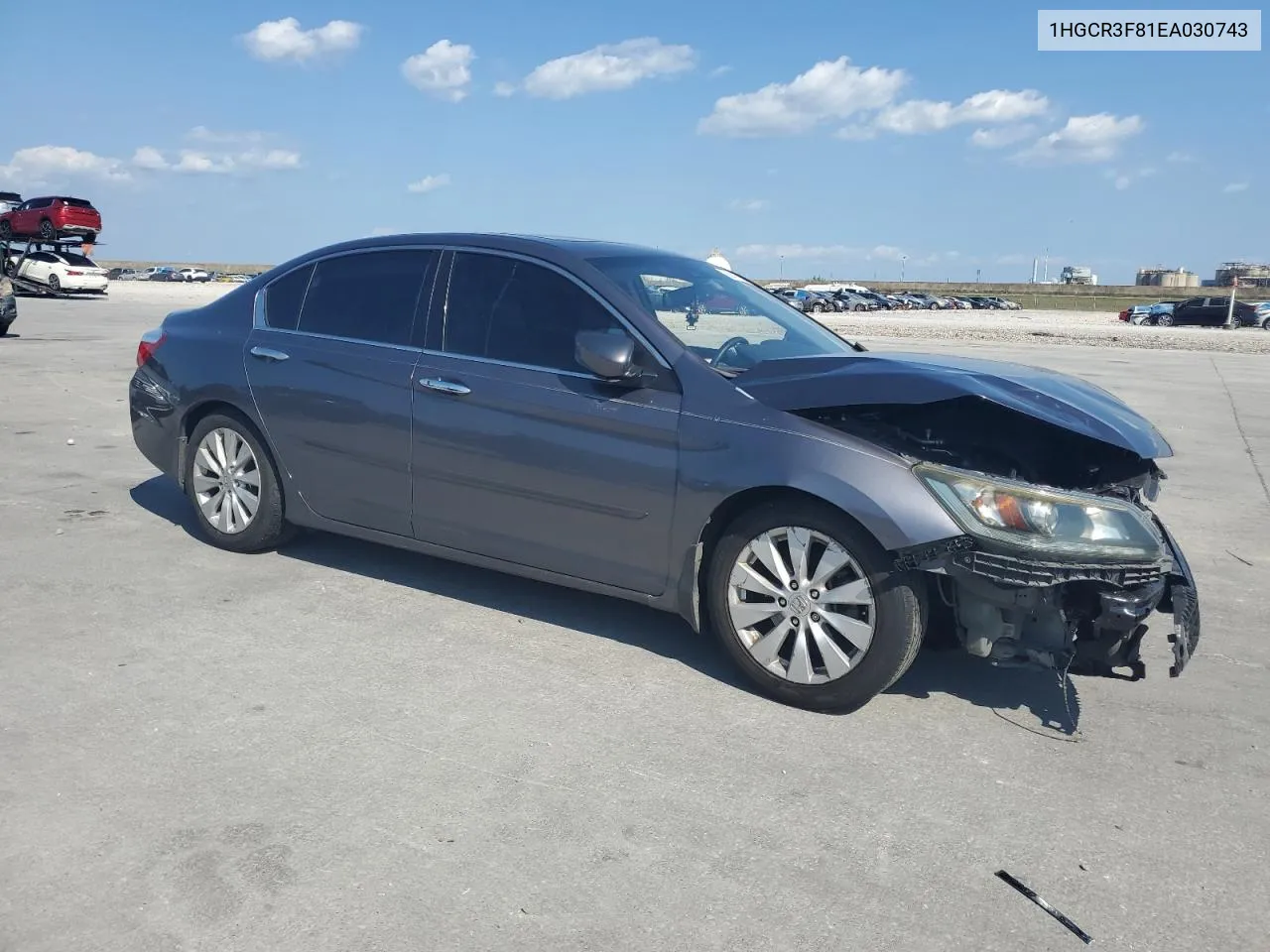 1HGCR3F81EA030743 2014 Honda Accord Exl