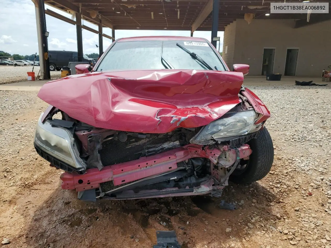 1HGCT1B38EA006892 2014 Honda Accord Lx-S