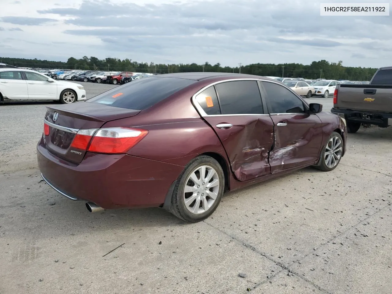 1HGCR2F58EA211922 2014 Honda Accord Sport