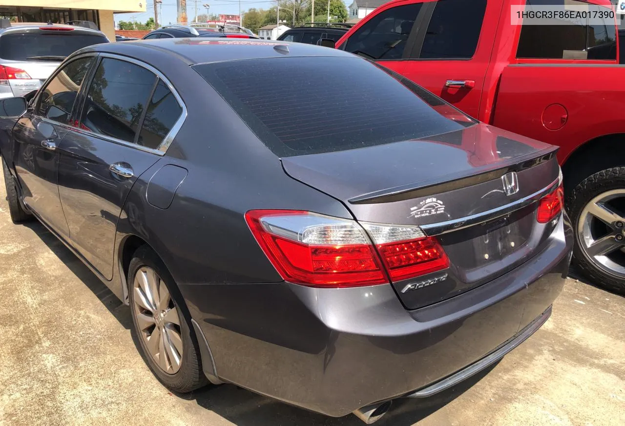 1HGCR3F86EA017390 2014 Honda Accord Exl