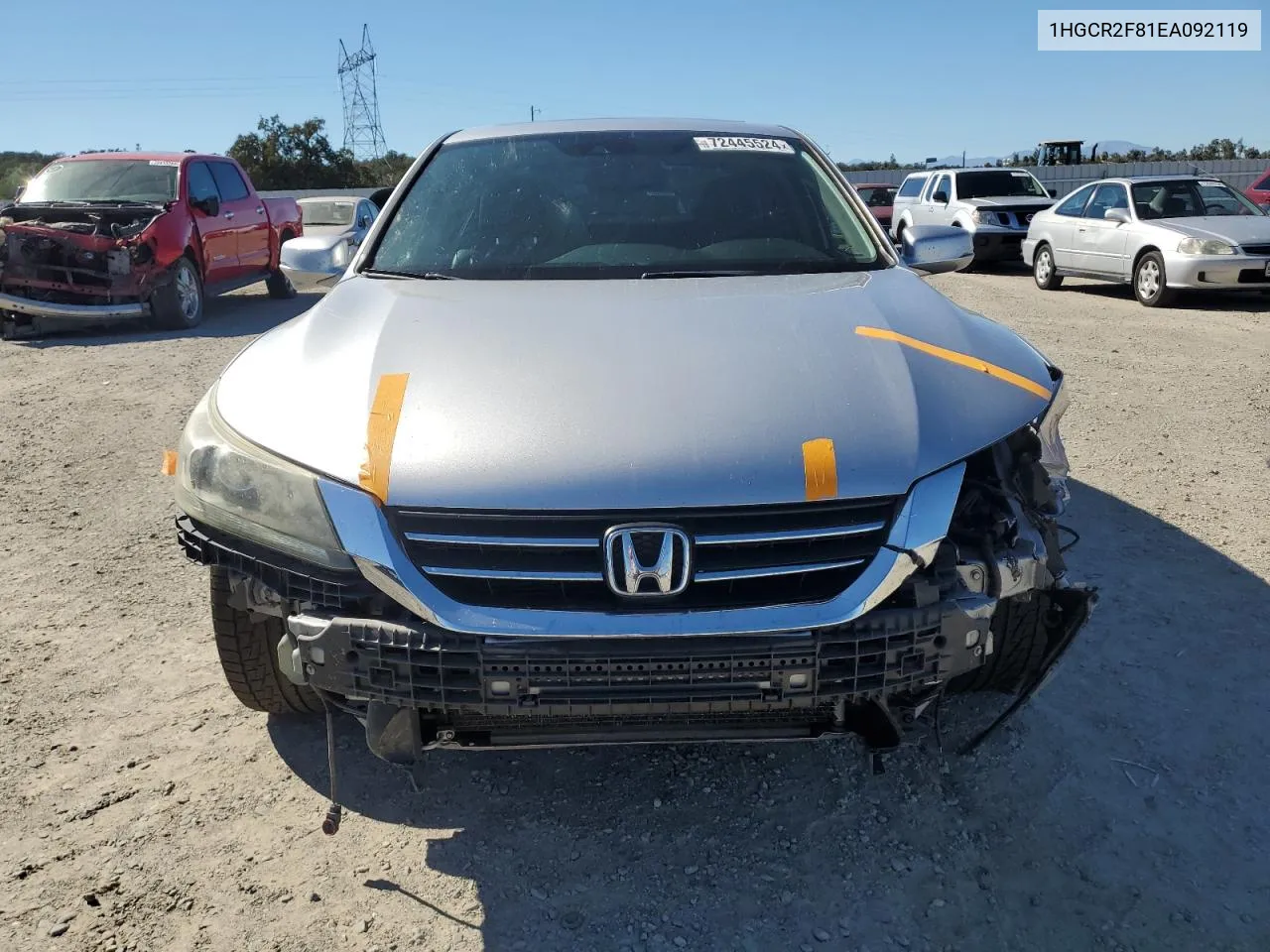 1HGCR2F81EA092119 2014 Honda Accord Exl