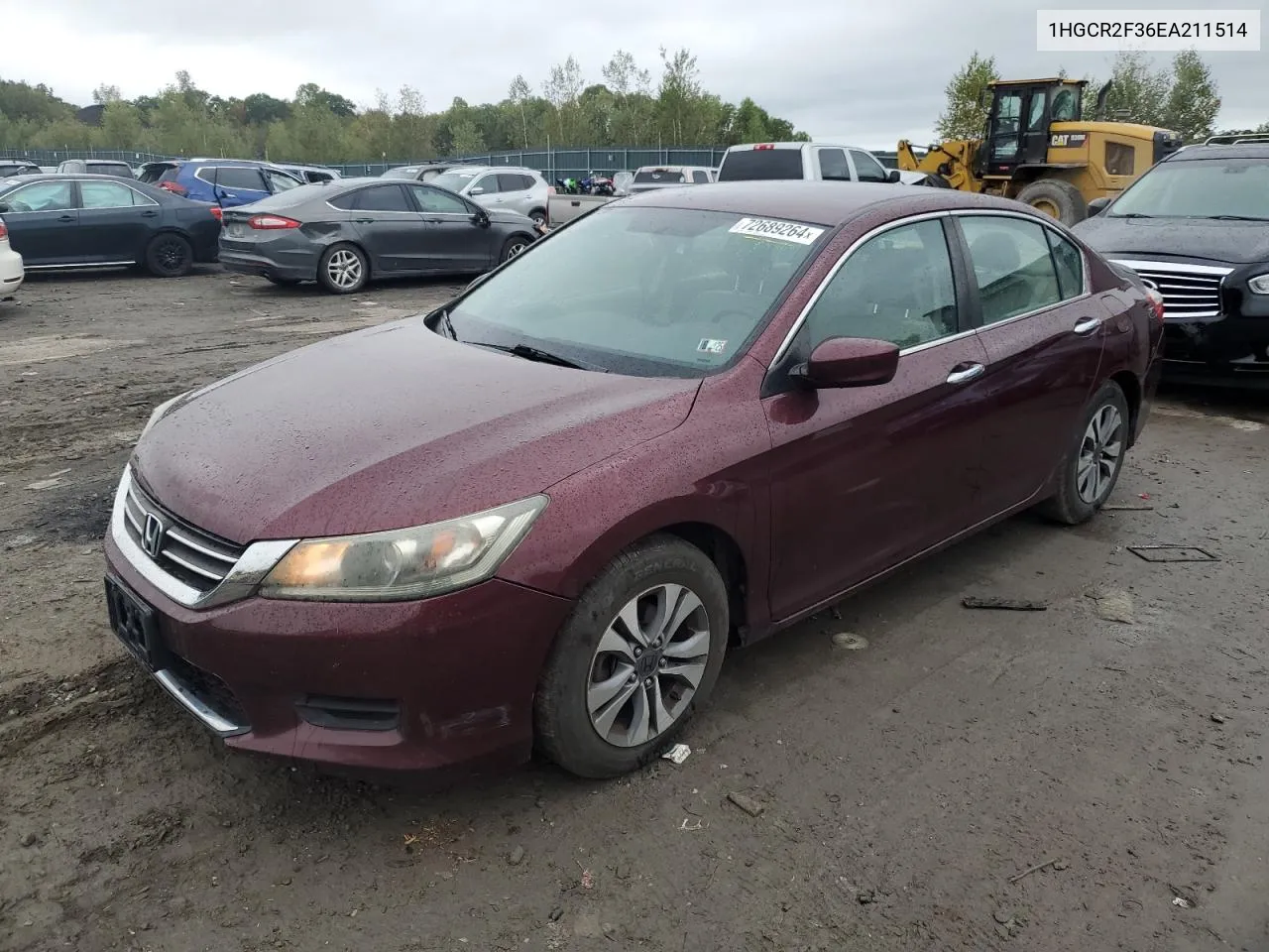 1HGCR2F36EA211514 2014 Honda Accord Lx