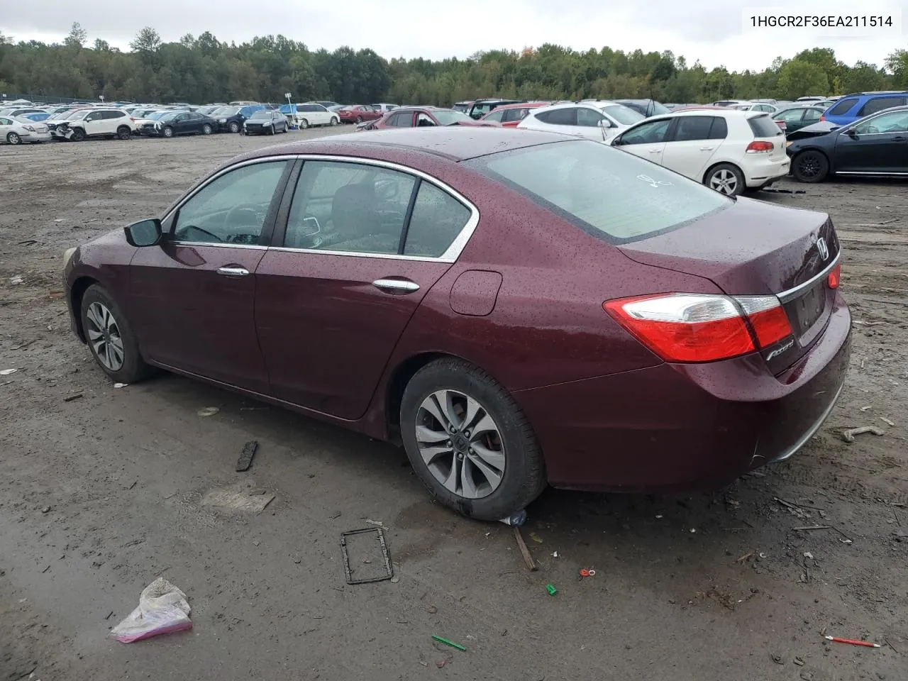 1HGCR2F36EA211514 2014 Honda Accord Lx