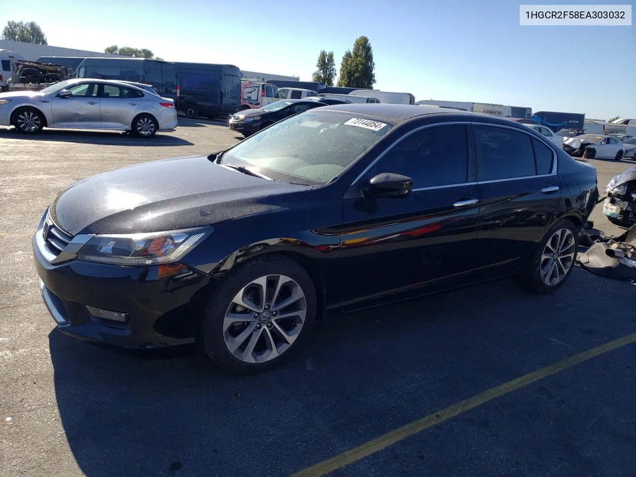 2014 Honda Accord Sport VIN: 1HGCR2F58EA303032 Lot: 73144054