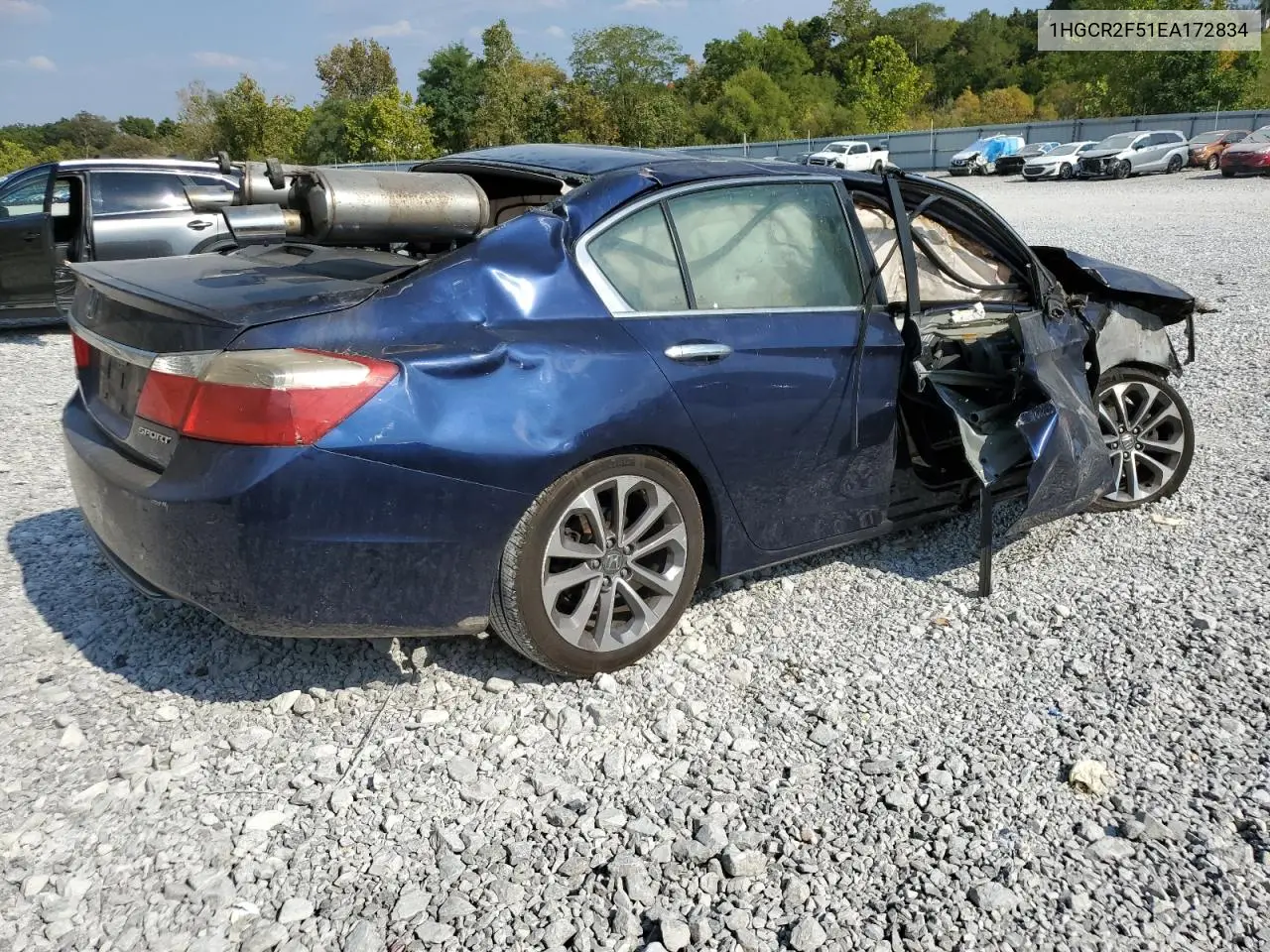 1HGCR2F51EA172834 2014 Honda Accord Sport