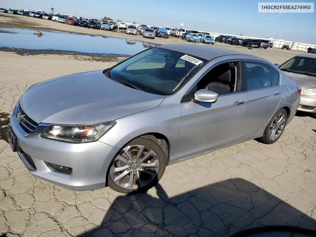 1HGCR2F55EA274993 2014 Honda Accord Sport