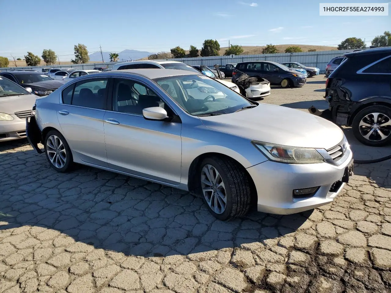 1HGCR2F55EA274993 2014 Honda Accord Sport