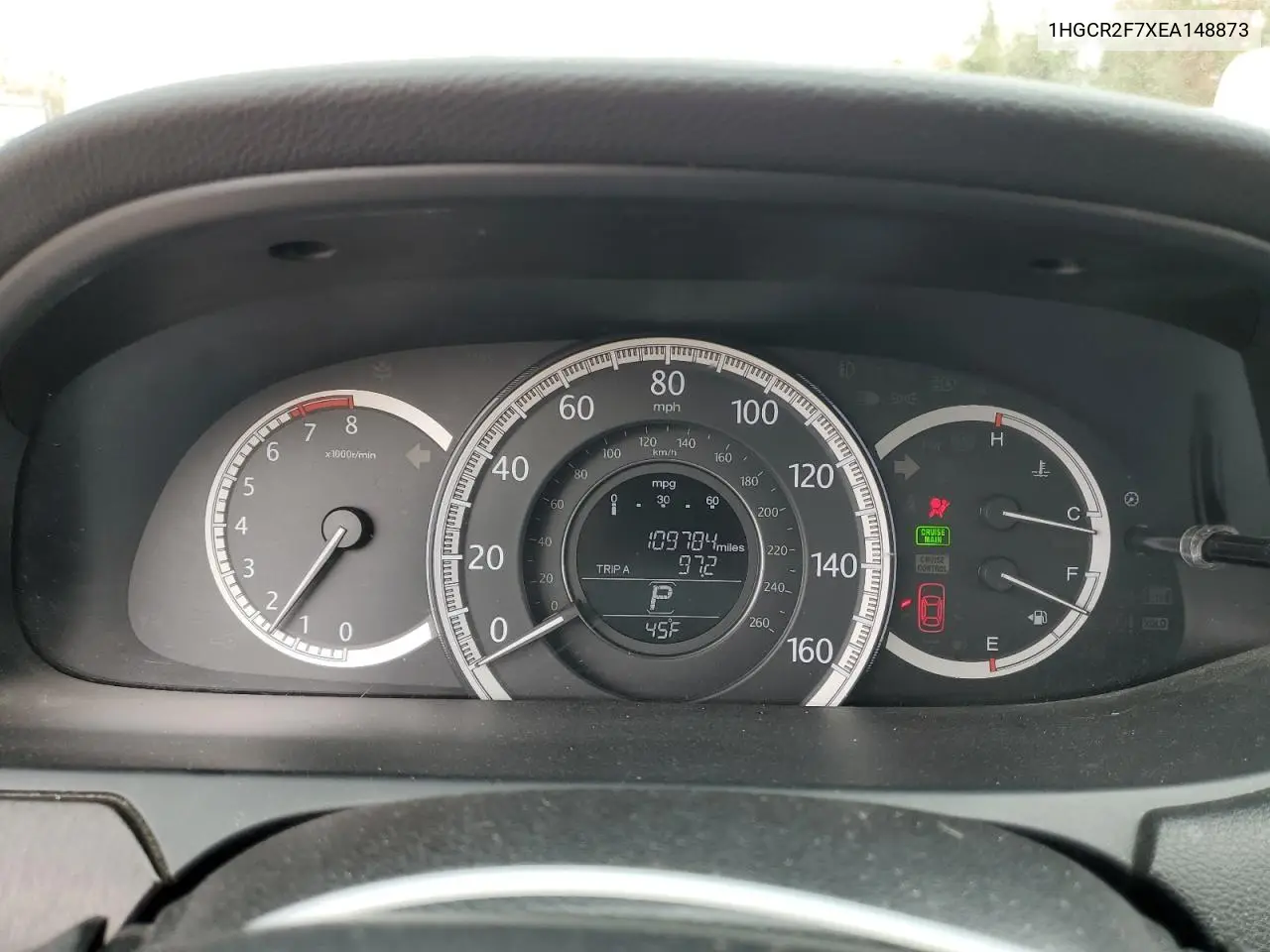 1HGCR2F7XEA148873 2014 Honda Accord Ex