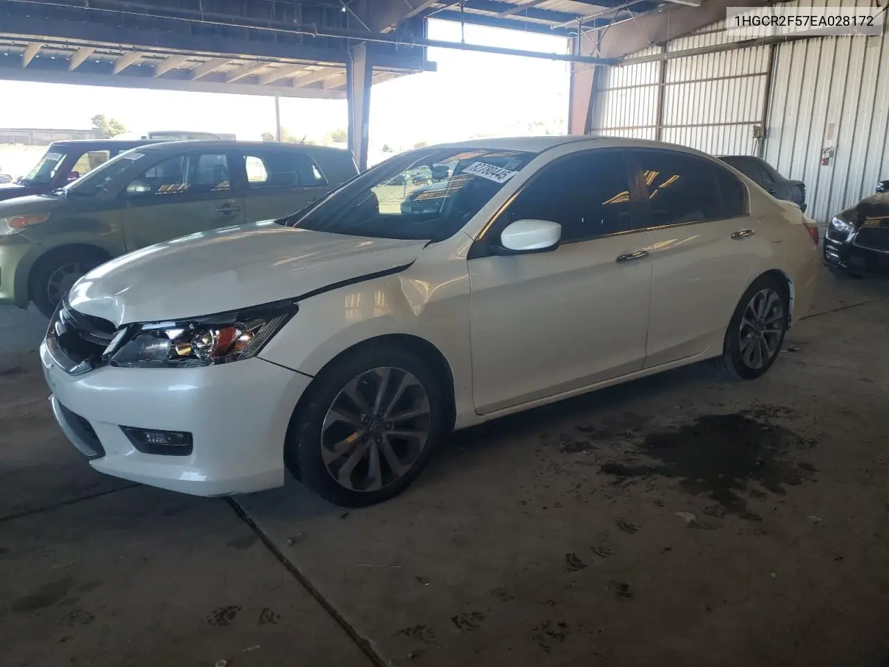 1HGCR2F57EA028172 2014 Honda Accord Sport