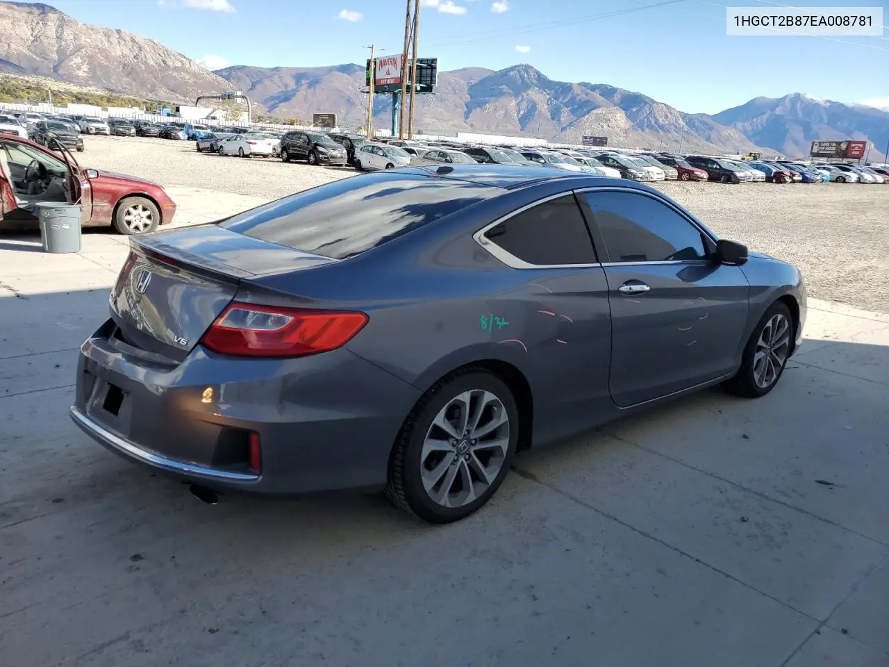 1HGCT2B87EA008781 2014 Honda Accord Exl
