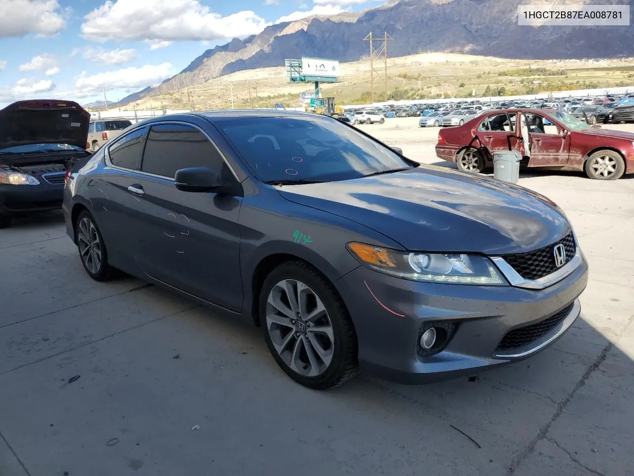 1HGCT2B87EA008781 2014 Honda Accord Exl