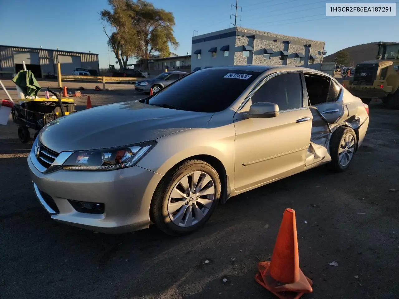 1HGCR2F86EA187291 2014 Honda Accord Exl