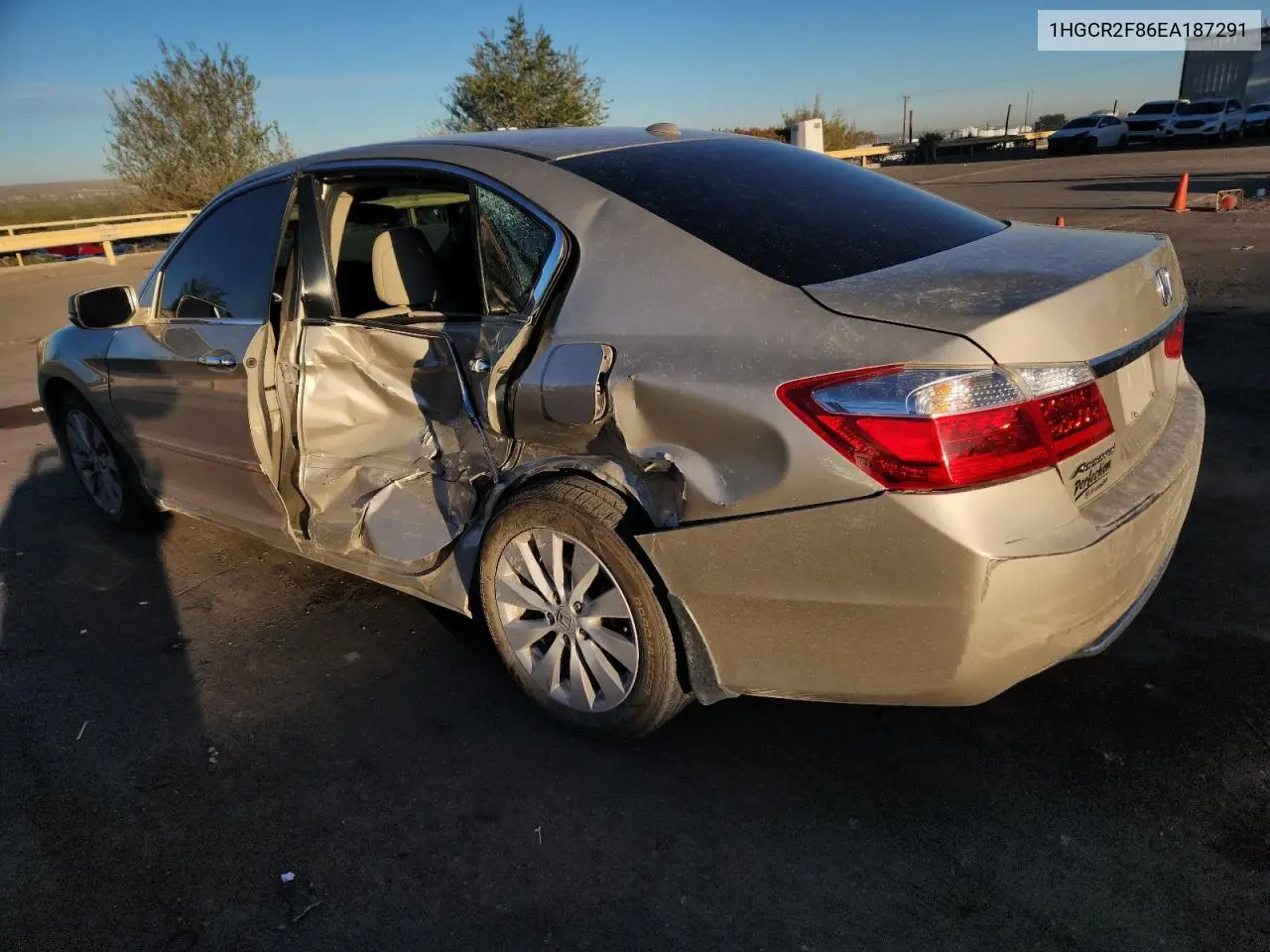 1HGCR2F86EA187291 2014 Honda Accord Exl