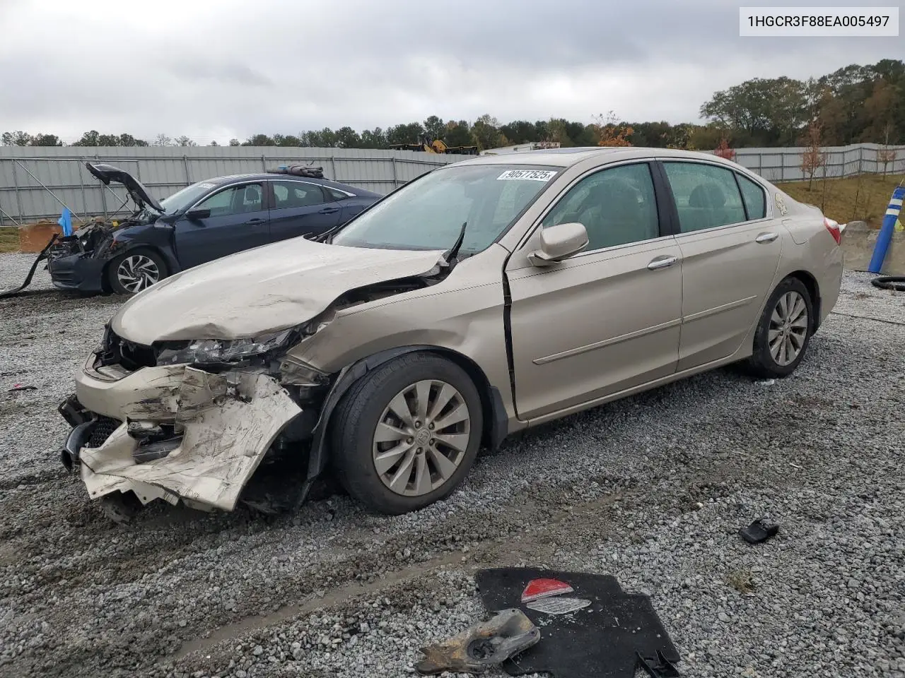 1HGCR3F88EA005497 2014 Honda Accord Exl