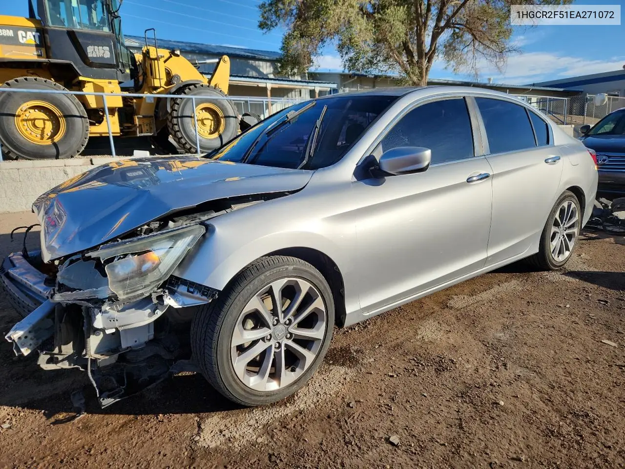 1HGCR2F51EA271072 2014 Honda Accord Sport