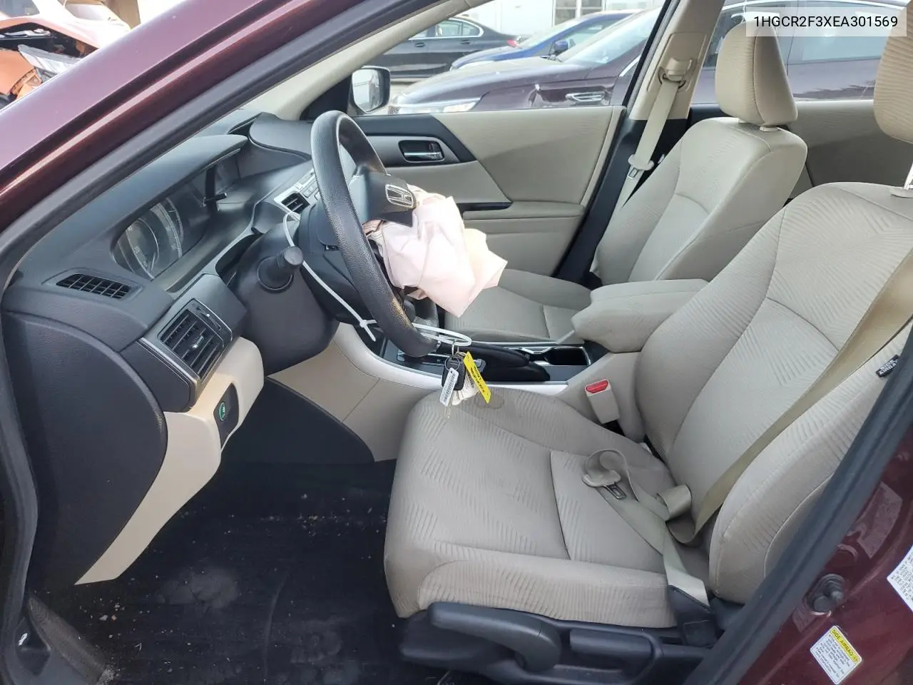 1HGCR2F3XEA301569 2014 Honda Accord Lx