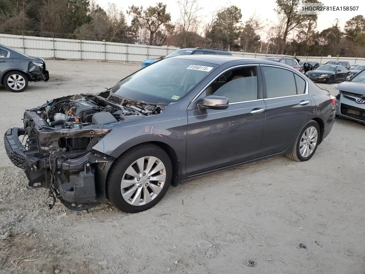 1HGCR2F81EA158507 2014 Honda Accord Exl