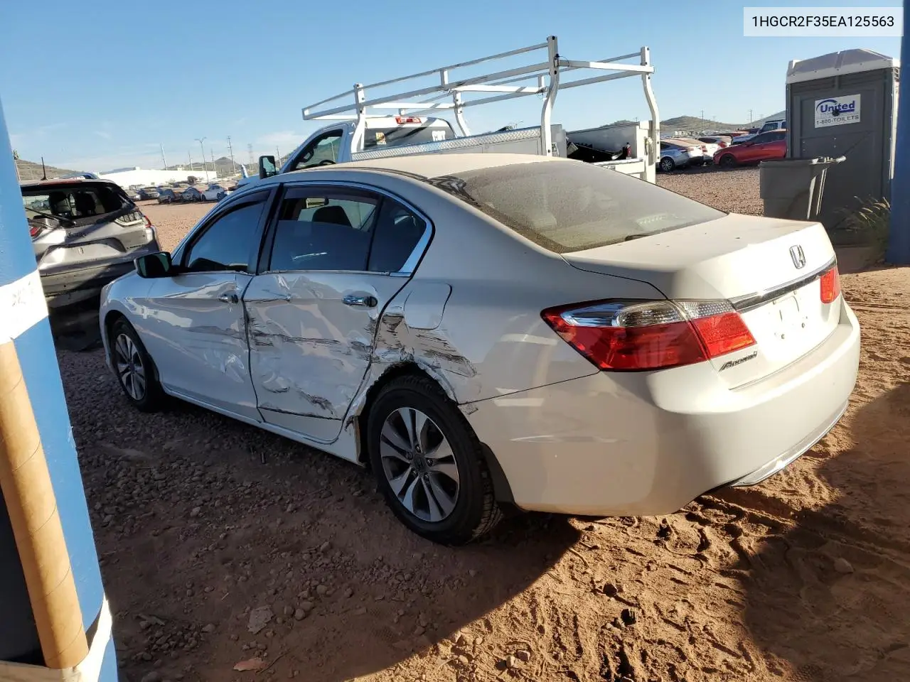 1HGCR2F35EA125563 2014 Honda Accord Lx