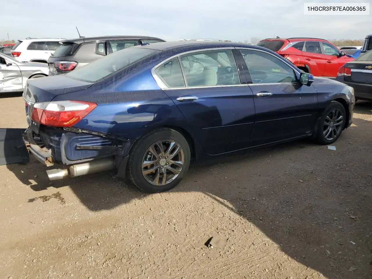 1HGCR3F87EA006365 2014 Honda Accord Exl