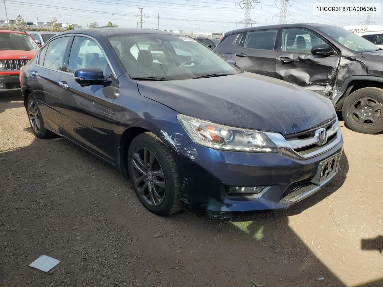 1HGCR3F87EA006365 2014 Honda Accord Exl