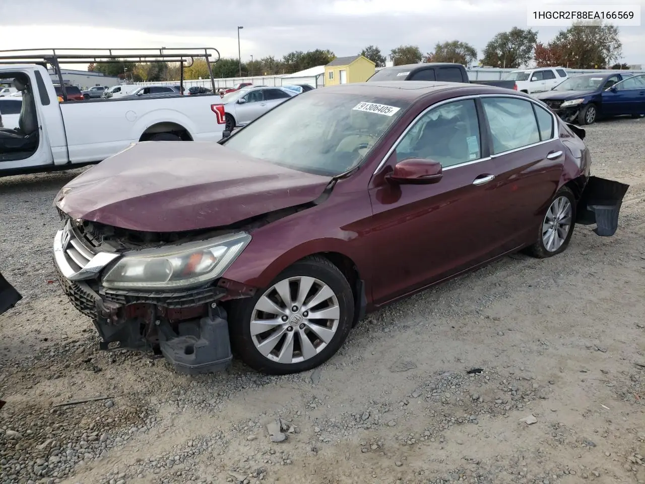 1HGCR2F88EA166569 2014 Honda Accord Exl
