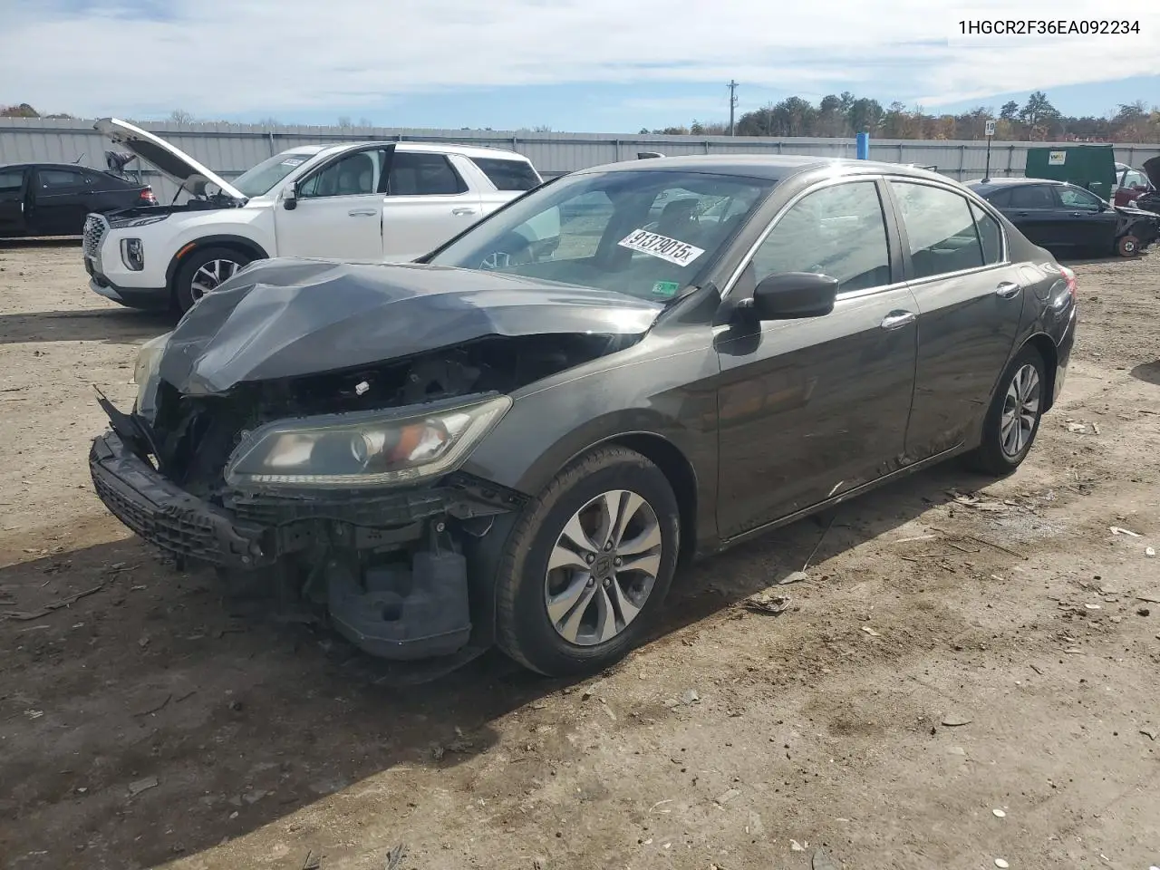 1HGCR2F36EA092234 2014 Honda Accord Lx