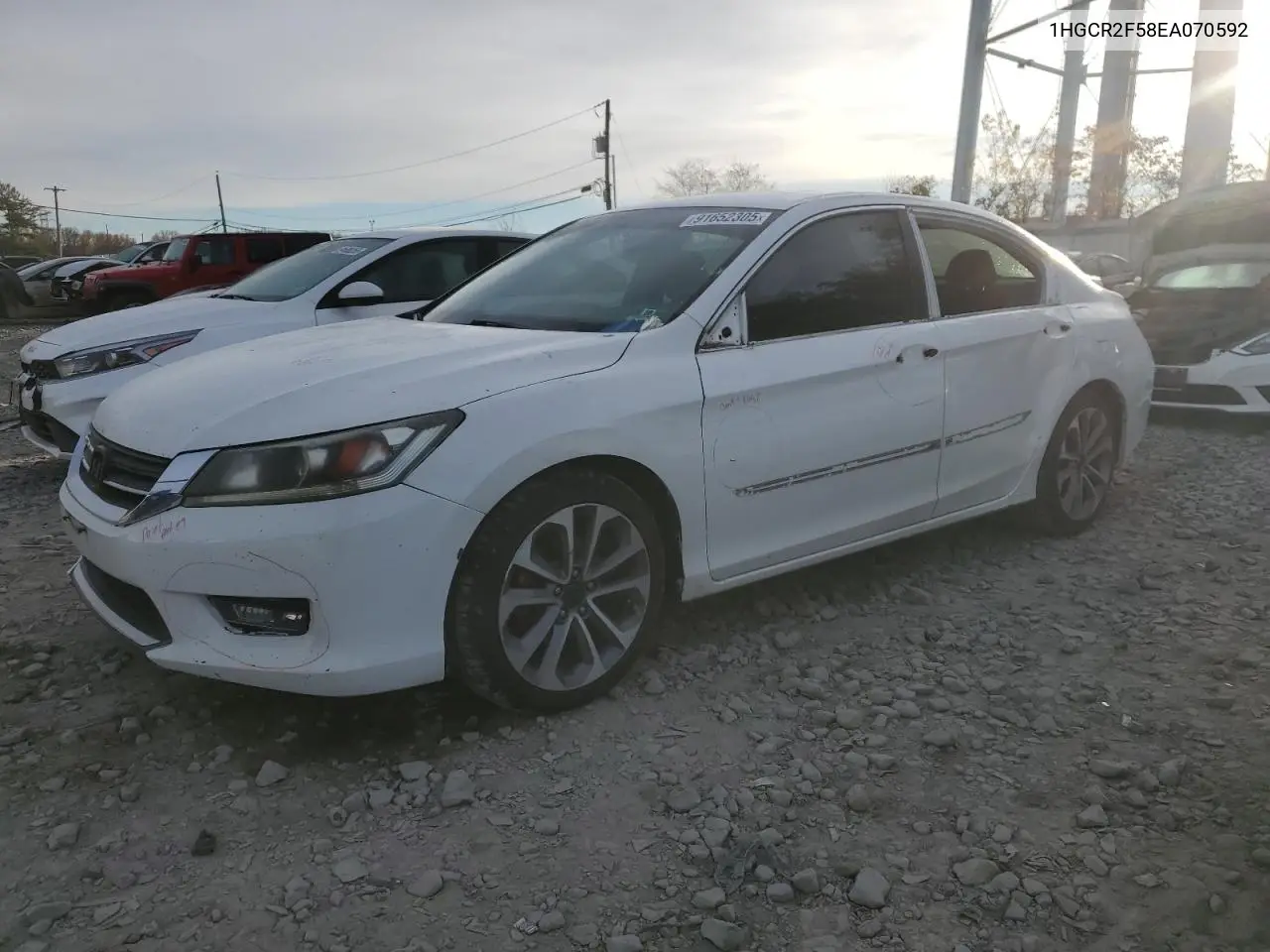 1HGCR2F58EA070592 2014 Honda Accord Sport