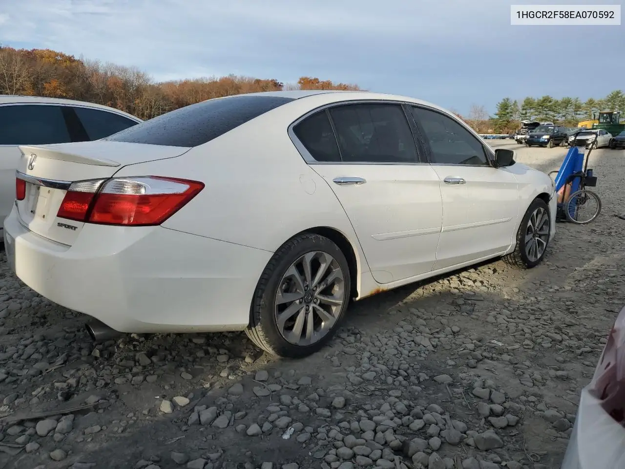 1HGCR2F58EA070592 2014 Honda Accord Sport