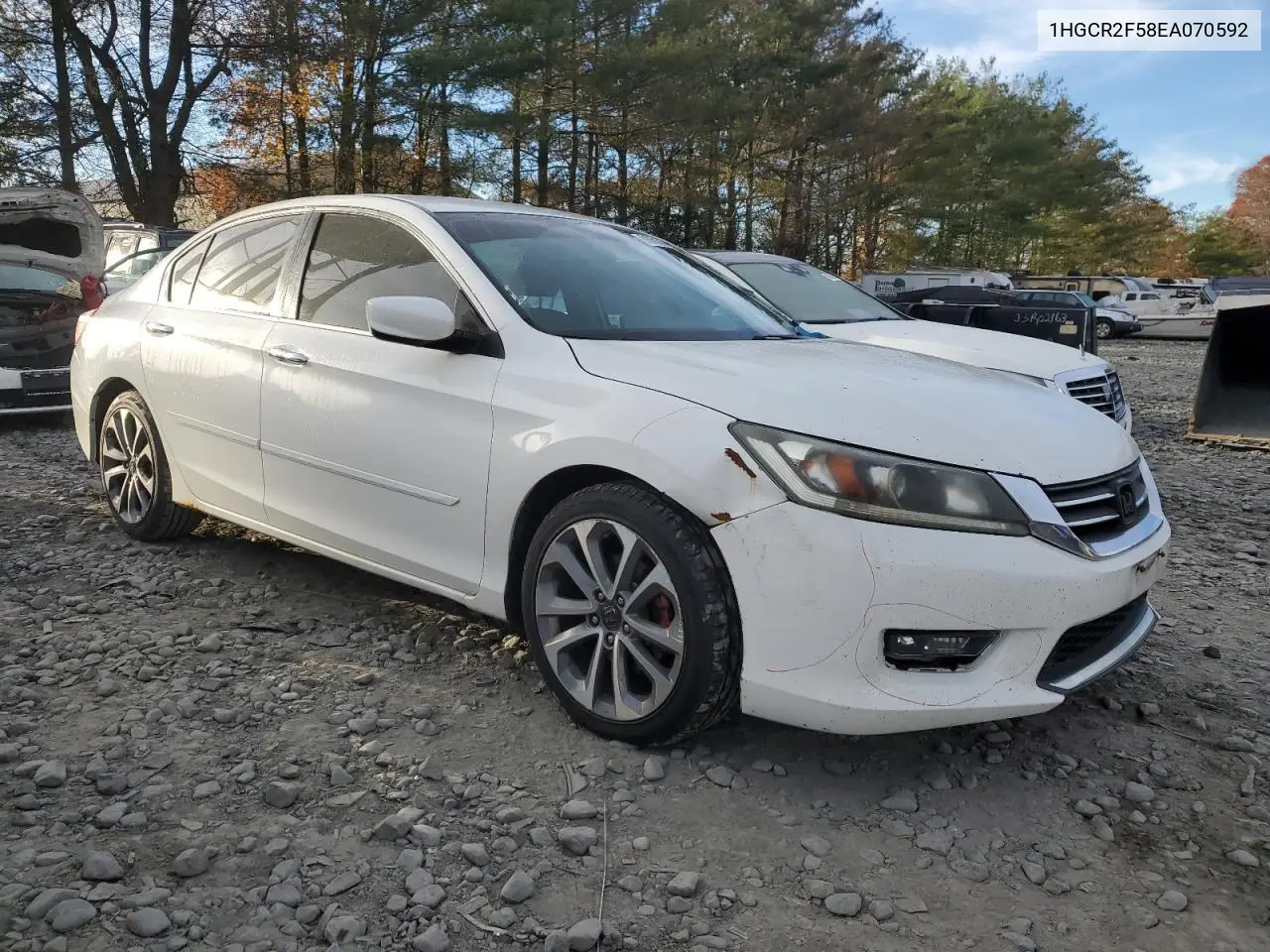 1HGCR2F58EA070592 2014 Honda Accord Sport