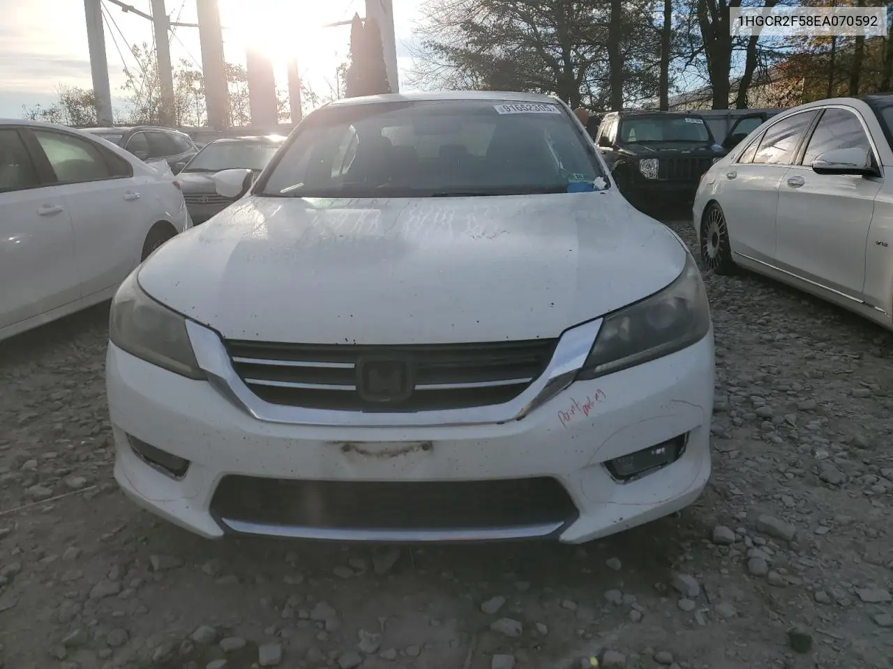 1HGCR2F58EA070592 2014 Honda Accord Sport