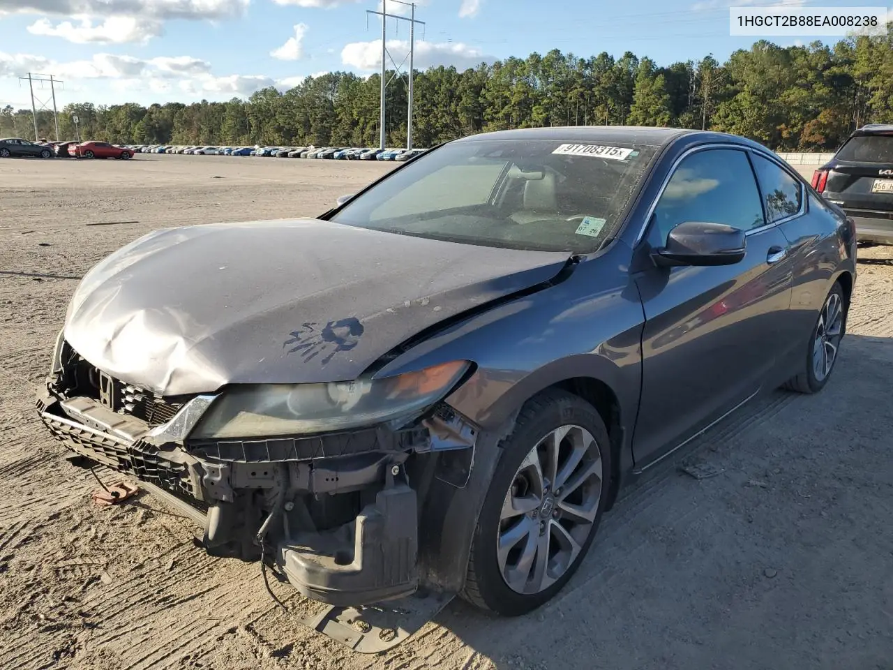 1HGCT2B88EA008238 2014 Honda Accord Exl