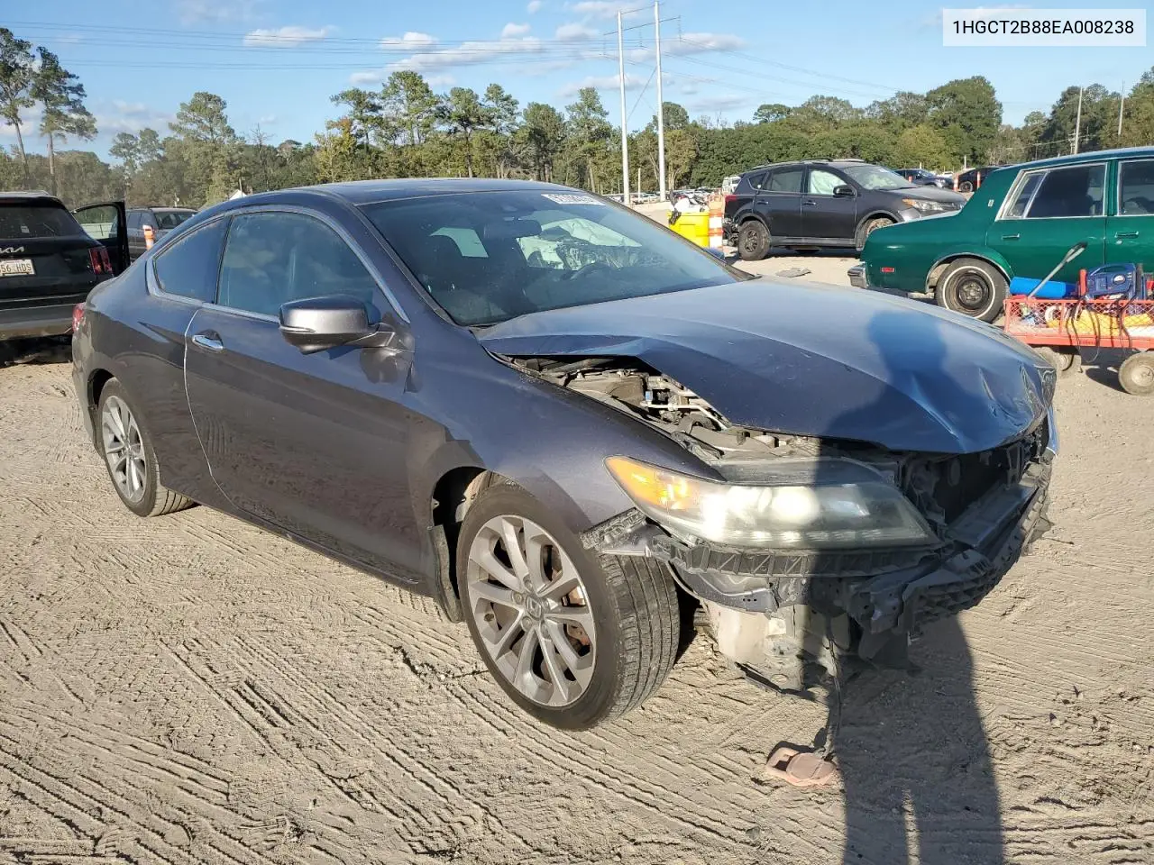 1HGCT2B88EA008238 2014 Honda Accord Exl