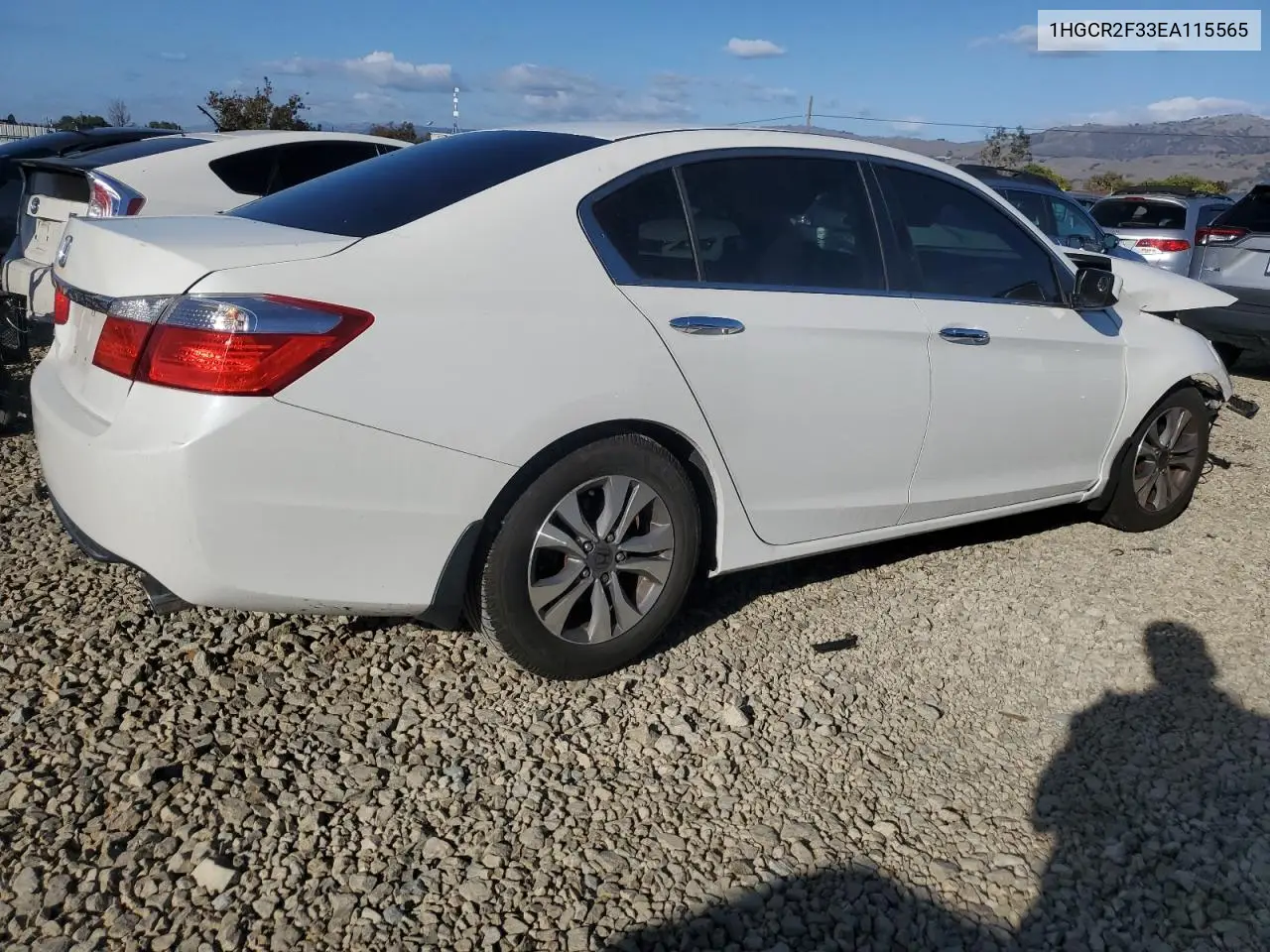 1HGCR2F33EA115565 2014 Honda Accord Lx