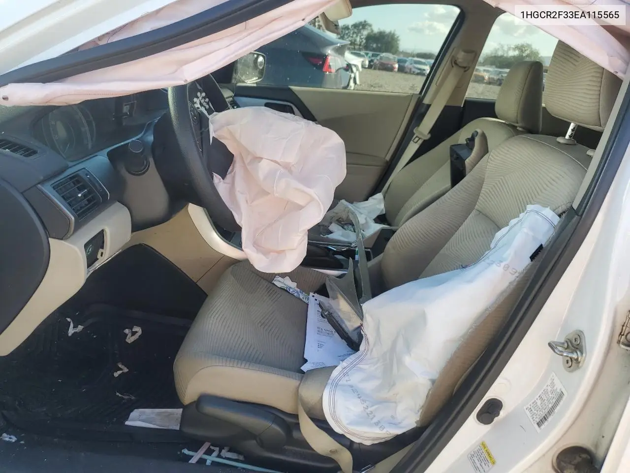 1HGCR2F33EA115565 2014 Honda Accord Lx