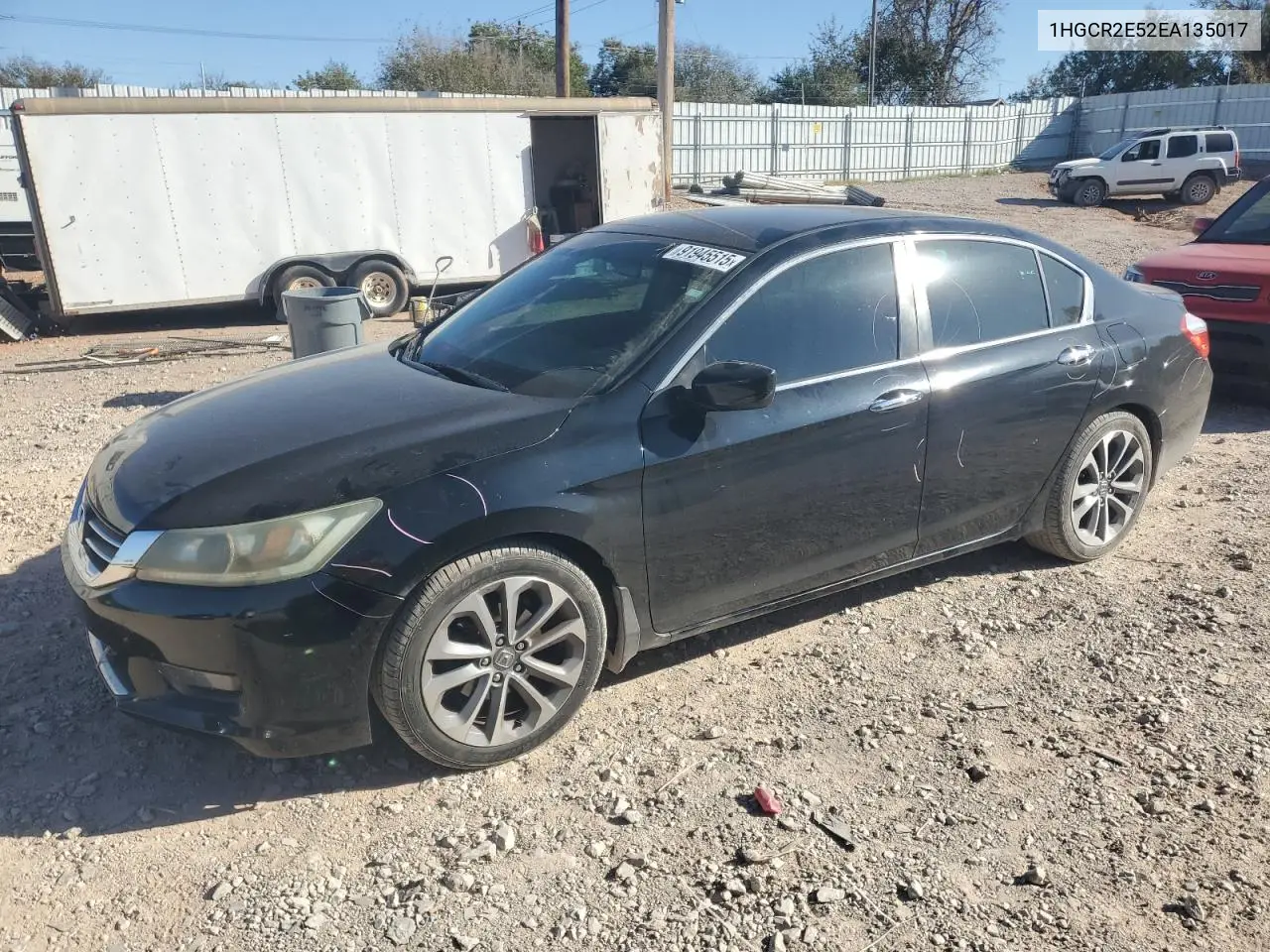 1HGCR2E52EA135017 2014 Honda Accord Sport