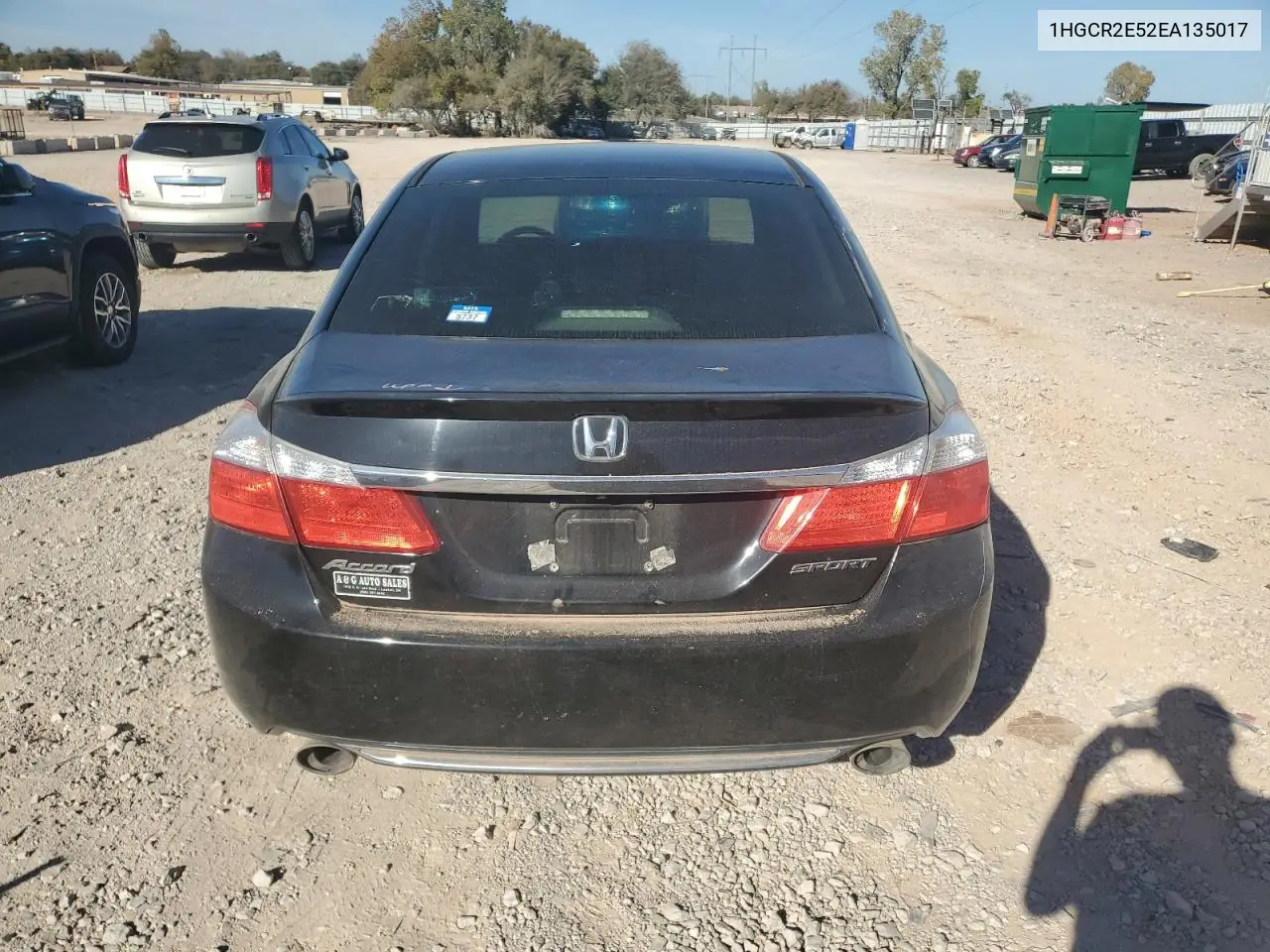1HGCR2E52EA135017 2014 Honda Accord Sport