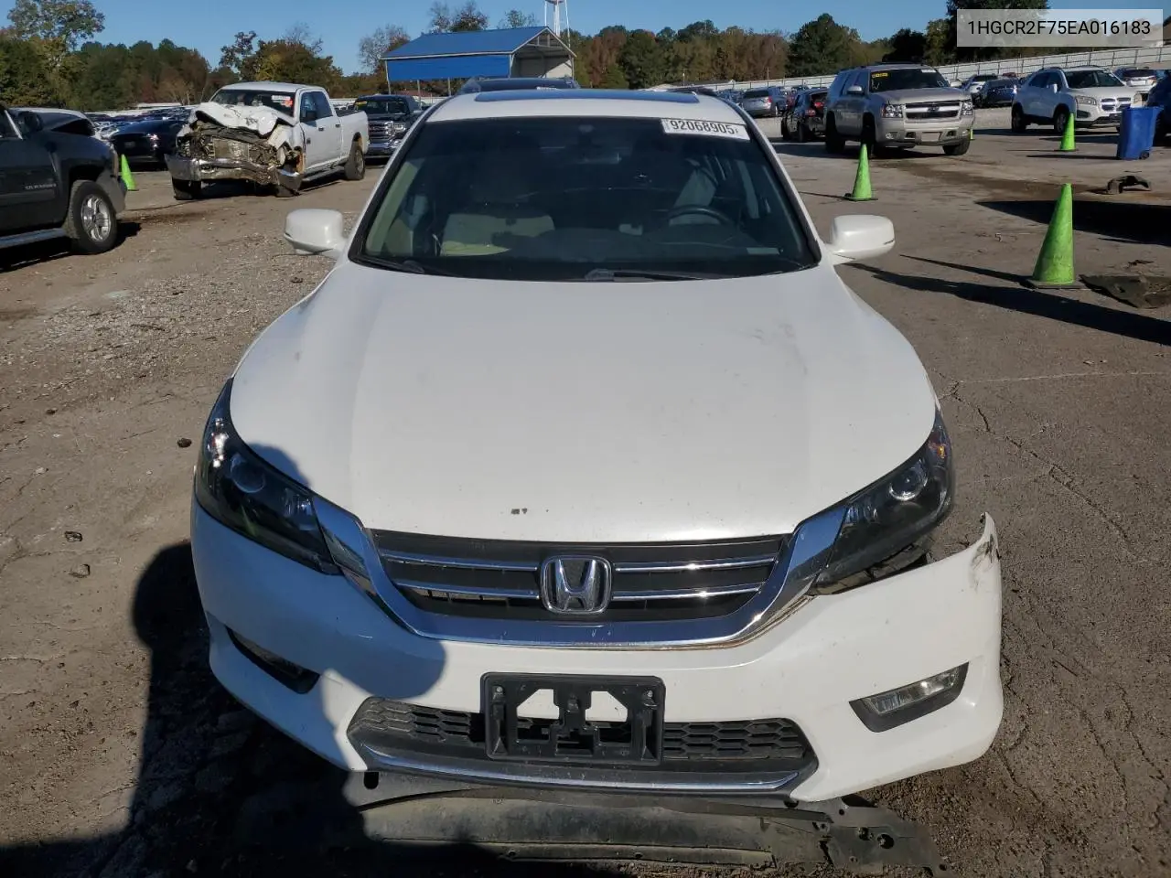 1HGCR2F75EA016183 2014 Honda Accord Ex