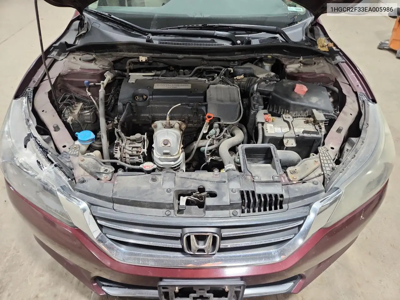 1HGCR2F33EA005986 2014 Honda Accord Lx