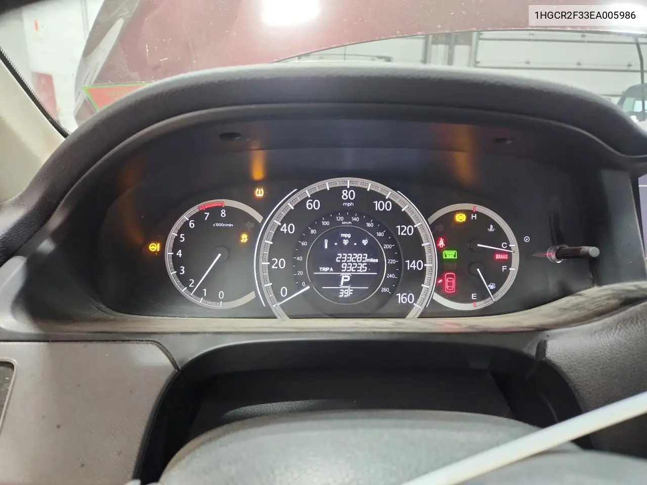 1HGCR2F33EA005986 2014 Honda Accord Lx