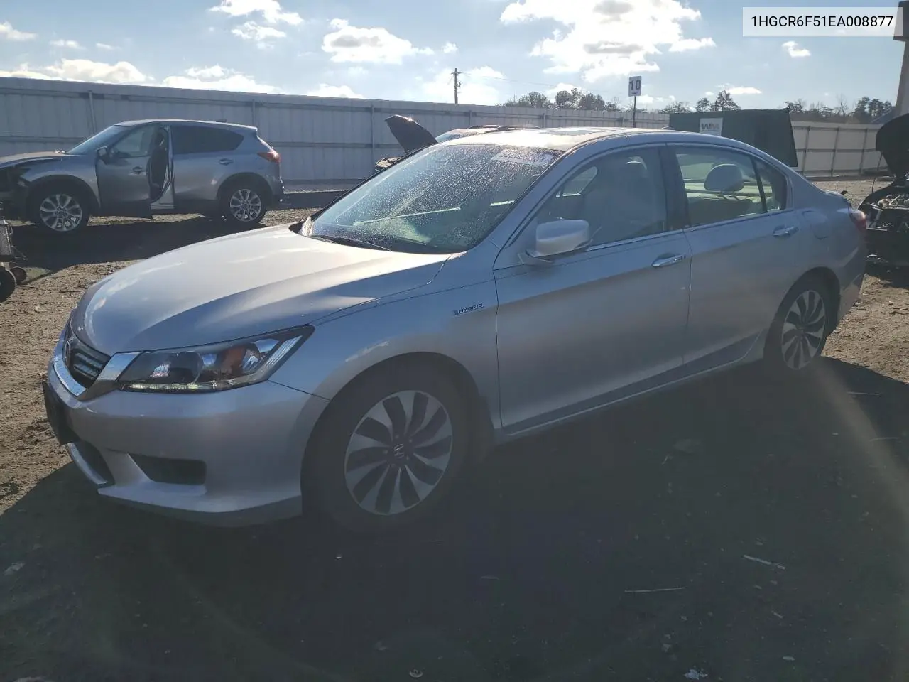 1HGCR6F51EA008877 2014 Honda Accord Hybrid Exl