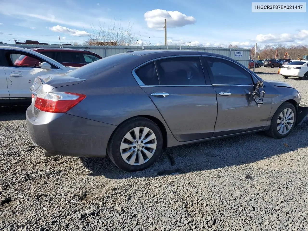 1HGCR3F87EA021447 2014 Honda Accord Exl