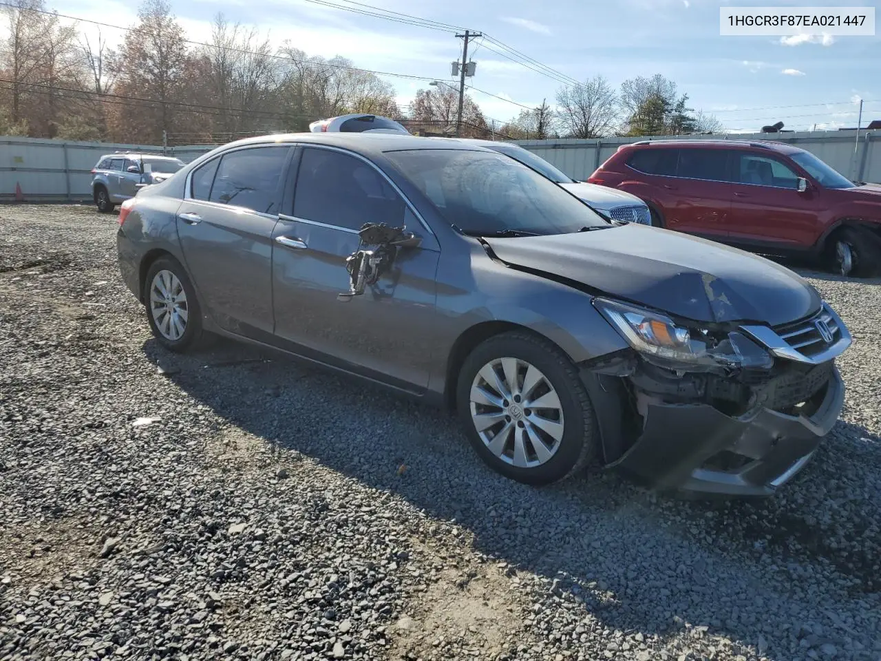 1HGCR3F87EA021447 2014 Honda Accord Exl