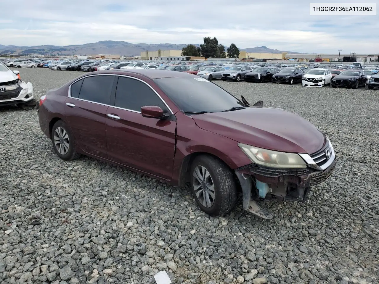 1HGCR2F36EA112062 2014 Honda Accord Lx