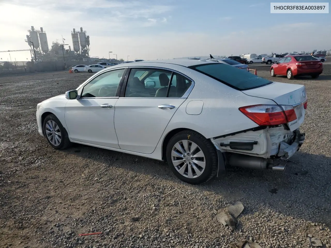 1HGCR3F83EA003897 2014 Honda Accord Exl