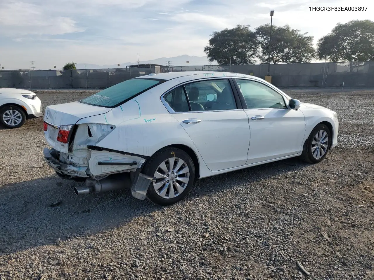 1HGCR3F83EA003897 2014 Honda Accord Exl