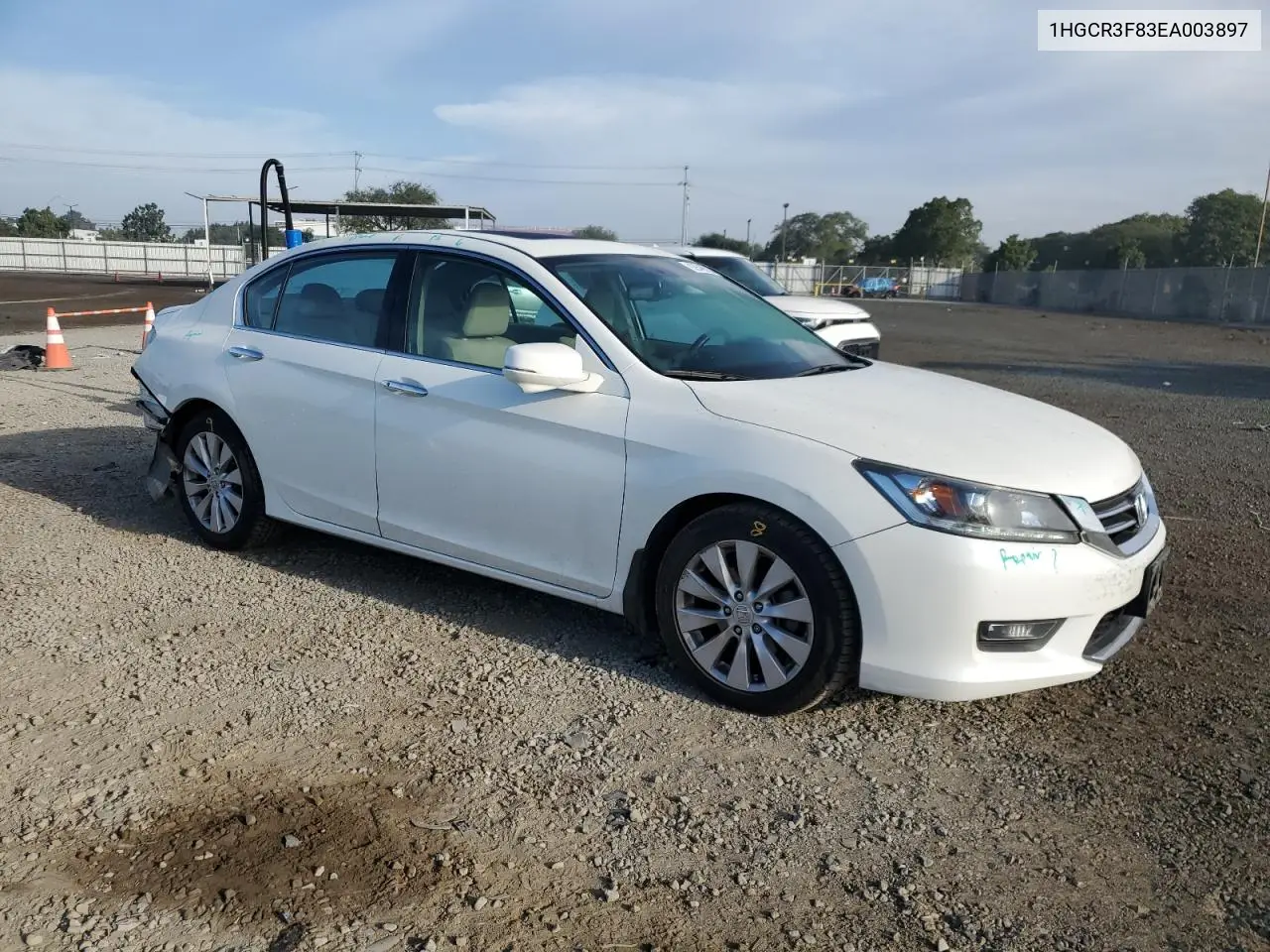 1HGCR3F83EA003897 2014 Honda Accord Exl