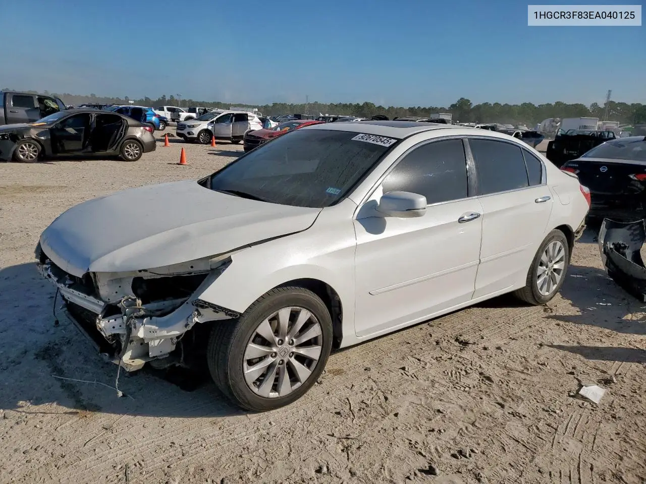 1HGCR3F83EA040125 2014 Honda Accord Exl