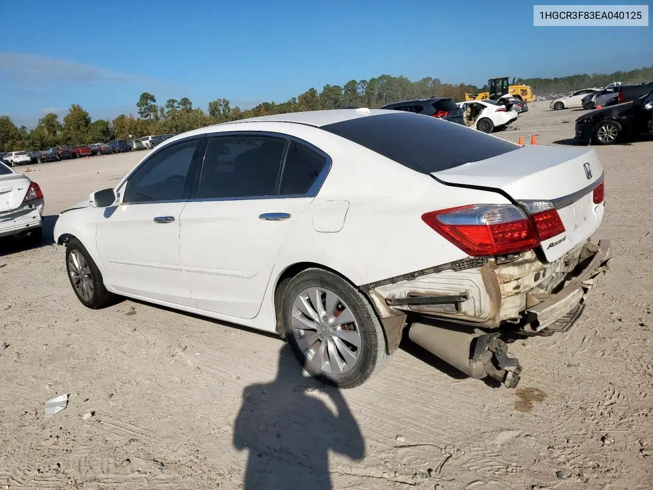 1HGCR3F83EA040125 2014 Honda Accord Exl