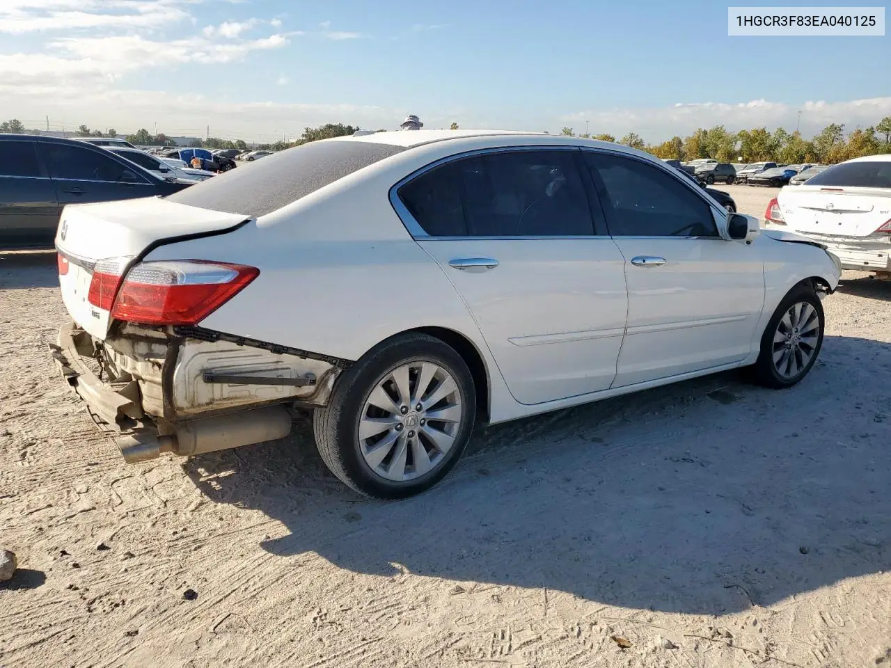 1HGCR3F83EA040125 2014 Honda Accord Exl