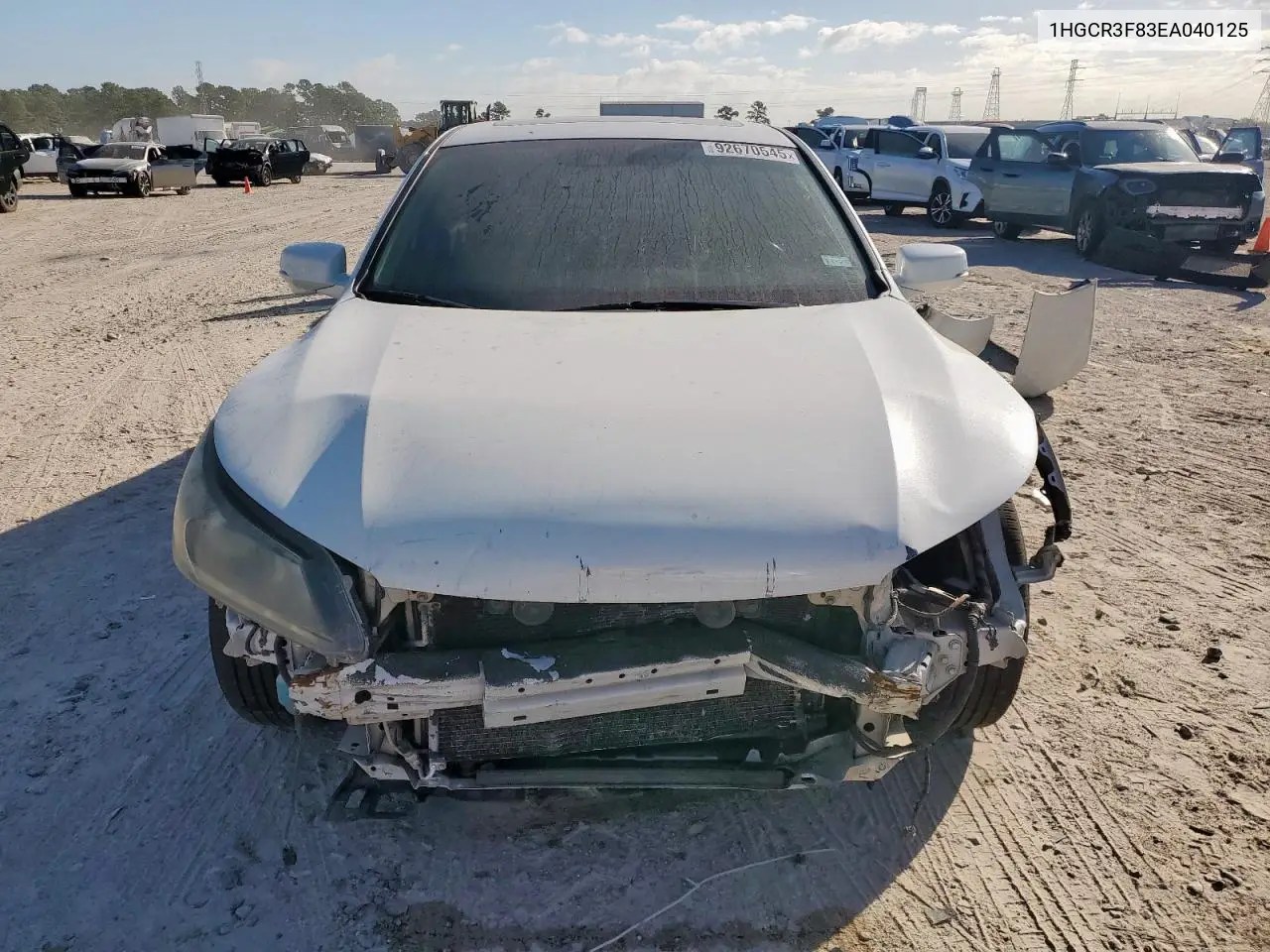 1HGCR3F83EA040125 2014 Honda Accord Exl